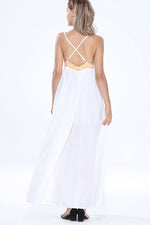 NEW FEELING Womens White Maxi Dresses