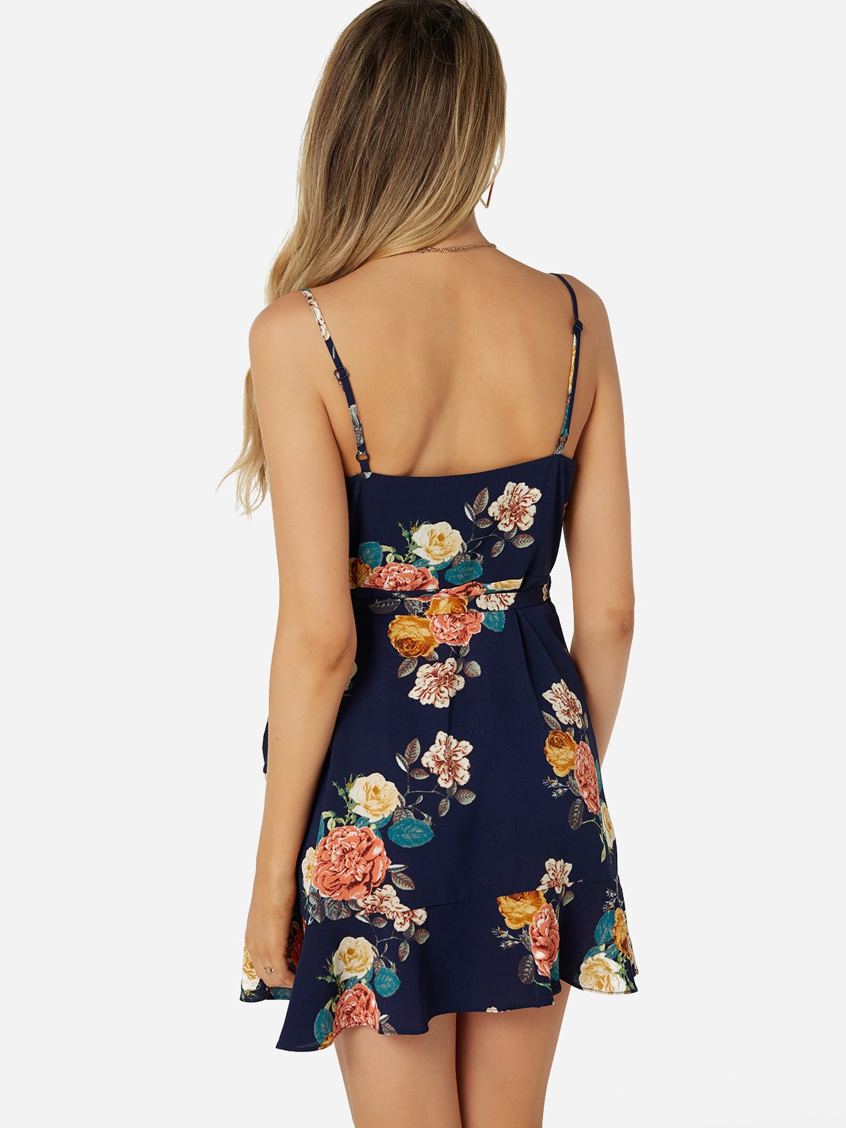 NEW FEELING Womens Navy Mini Dresses