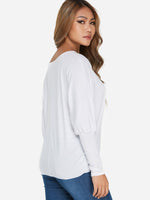 Ladies White Ribbed Vest Top