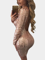 OEM Ladies Gold Sexy Dresses