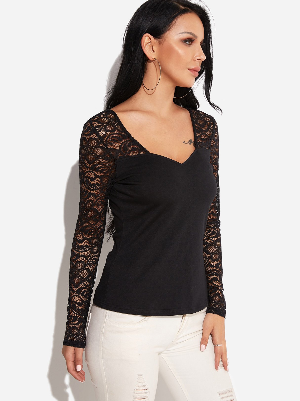 OEM Ladies Black T-Shirts