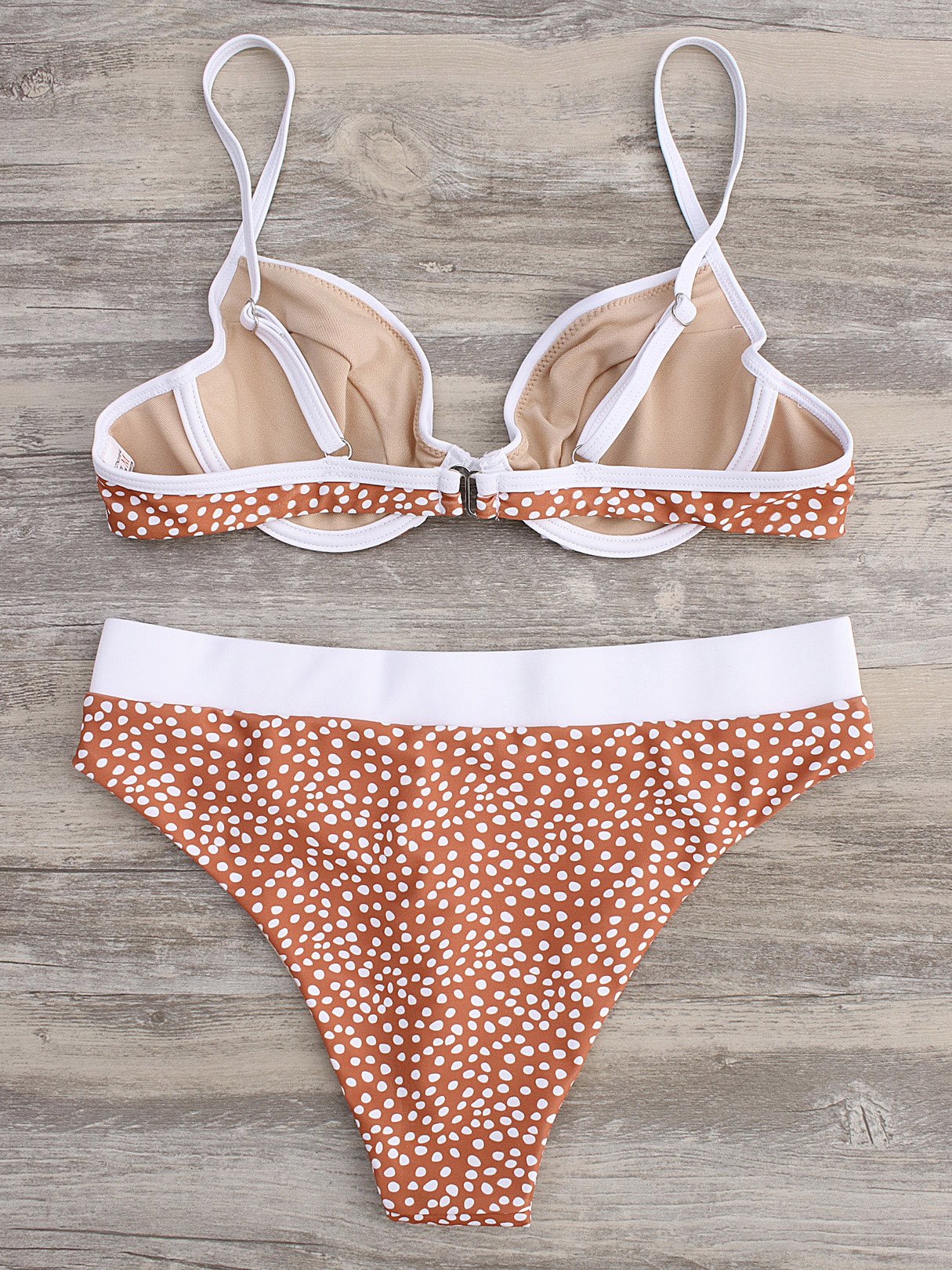 NEW FEELING Womens Orange Bikinis