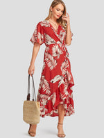 NEW FEELING Womens Red Maxi Dresses