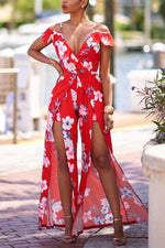 OEM Ladies Red Maxi Dresses