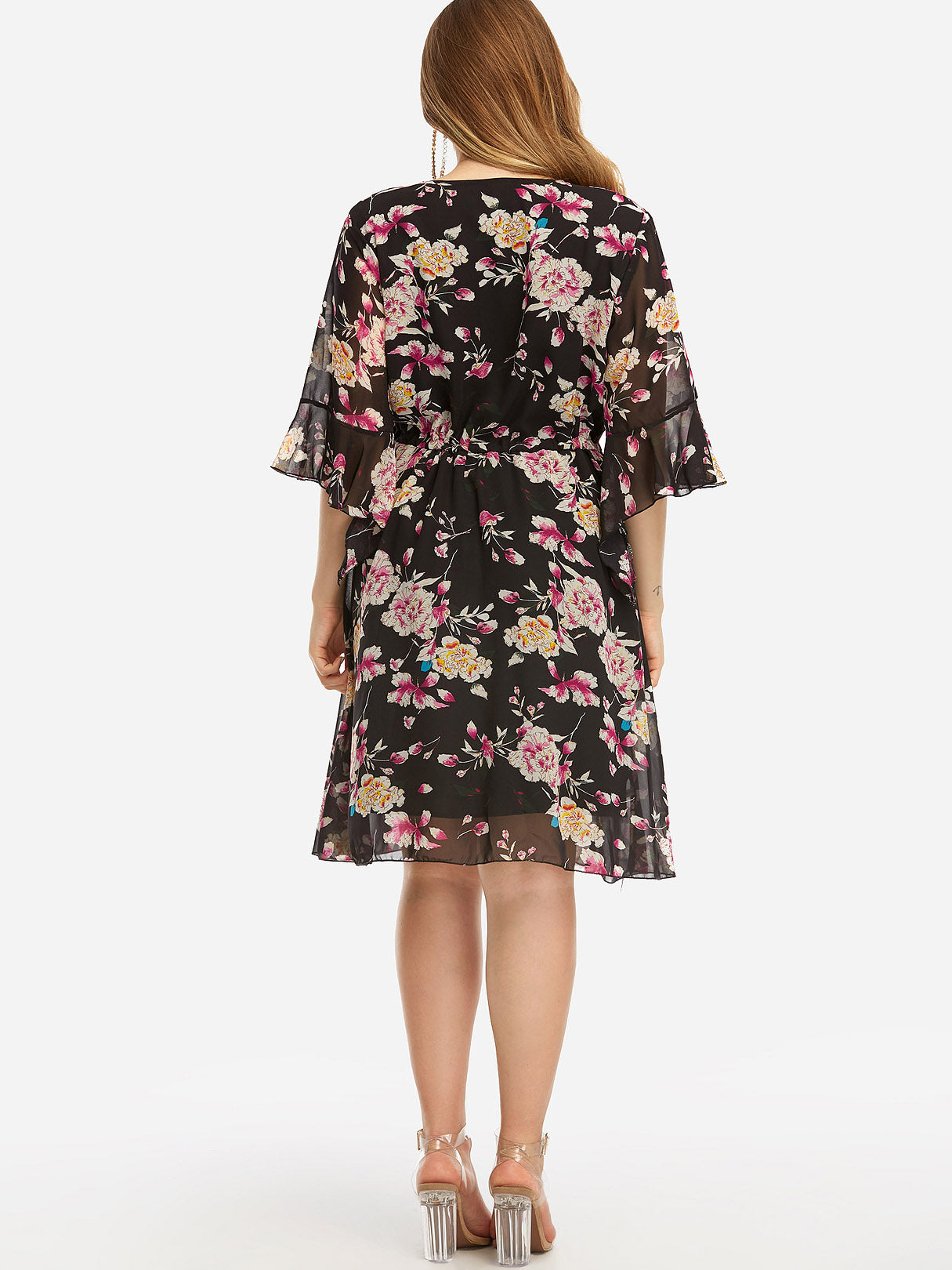 NEW FEELING Womens Black Plus Size Dresses