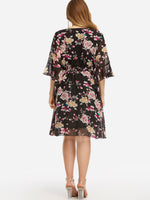 NEW FEELING Womens Black Plus Size Dresses