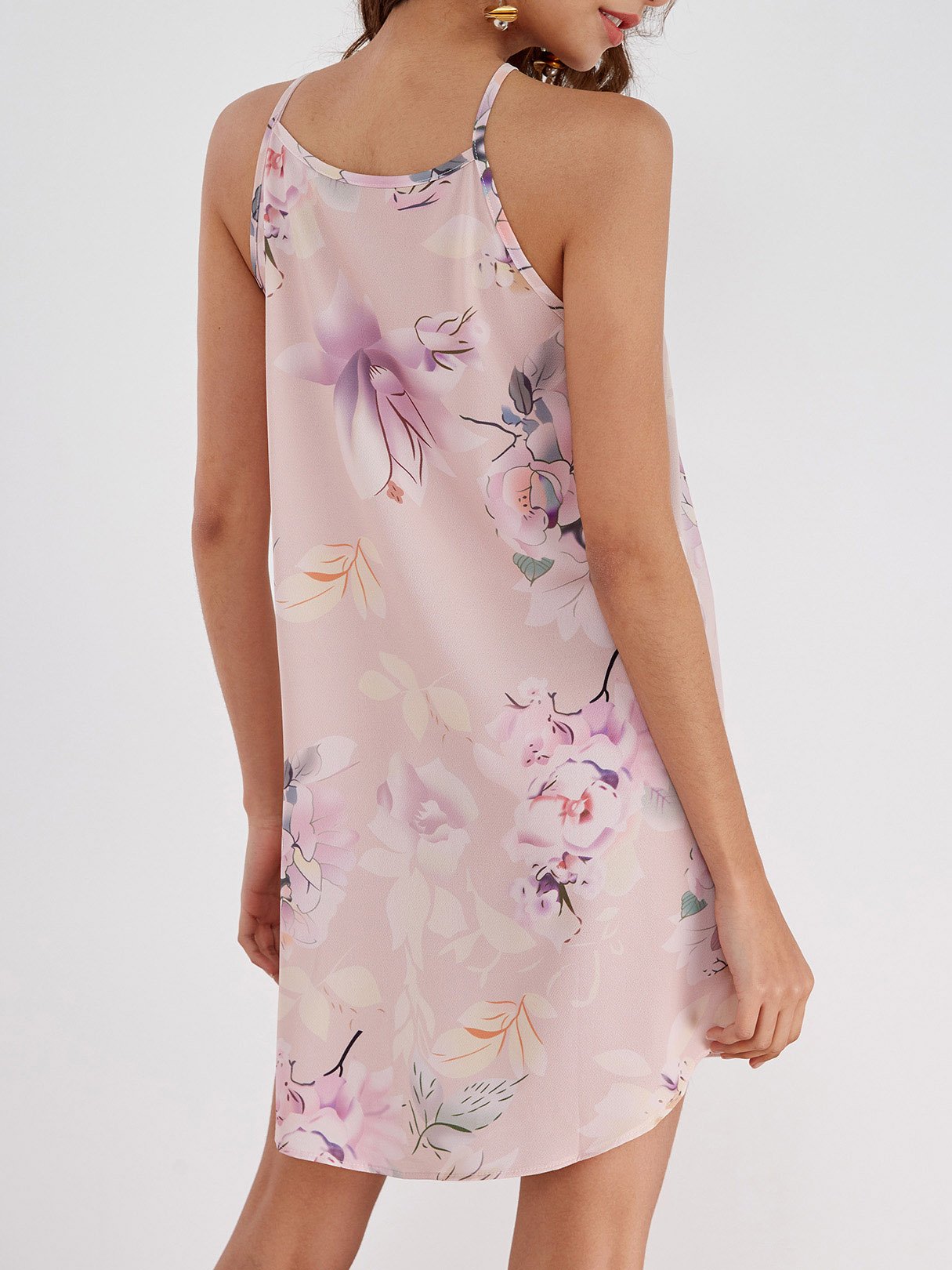 NEW FEELING Womens Pink Floral Dresses