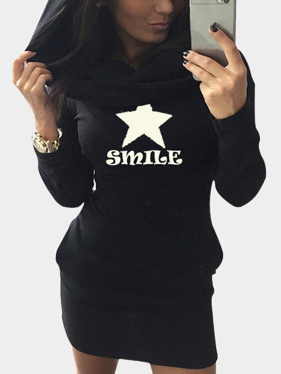 NEW FEELING Womens Black Casual Dresses