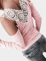 NEW FEELING Womens Pink T-Shirts