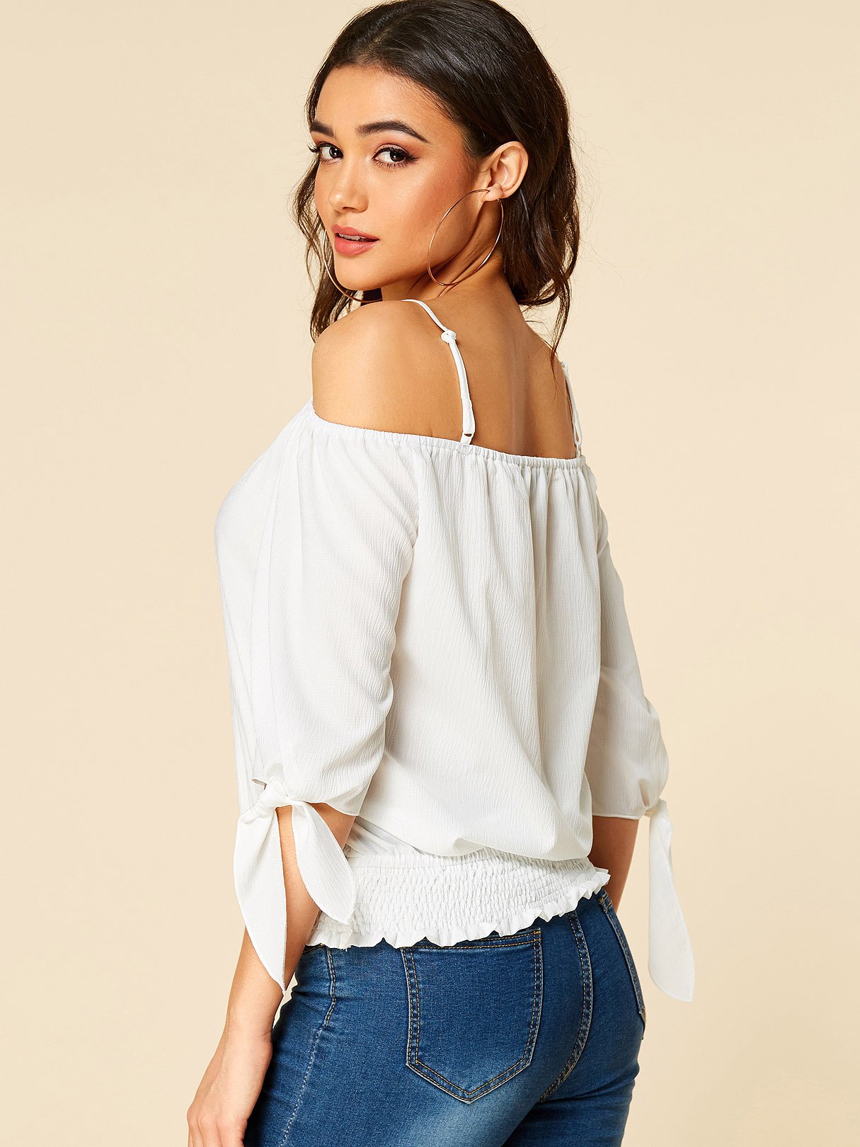 ODM Ladies Half Sleeve Blouses