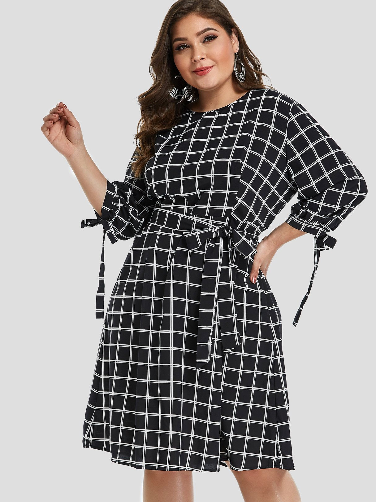 ODM Ladies Half Sleeve Plus Size Dress