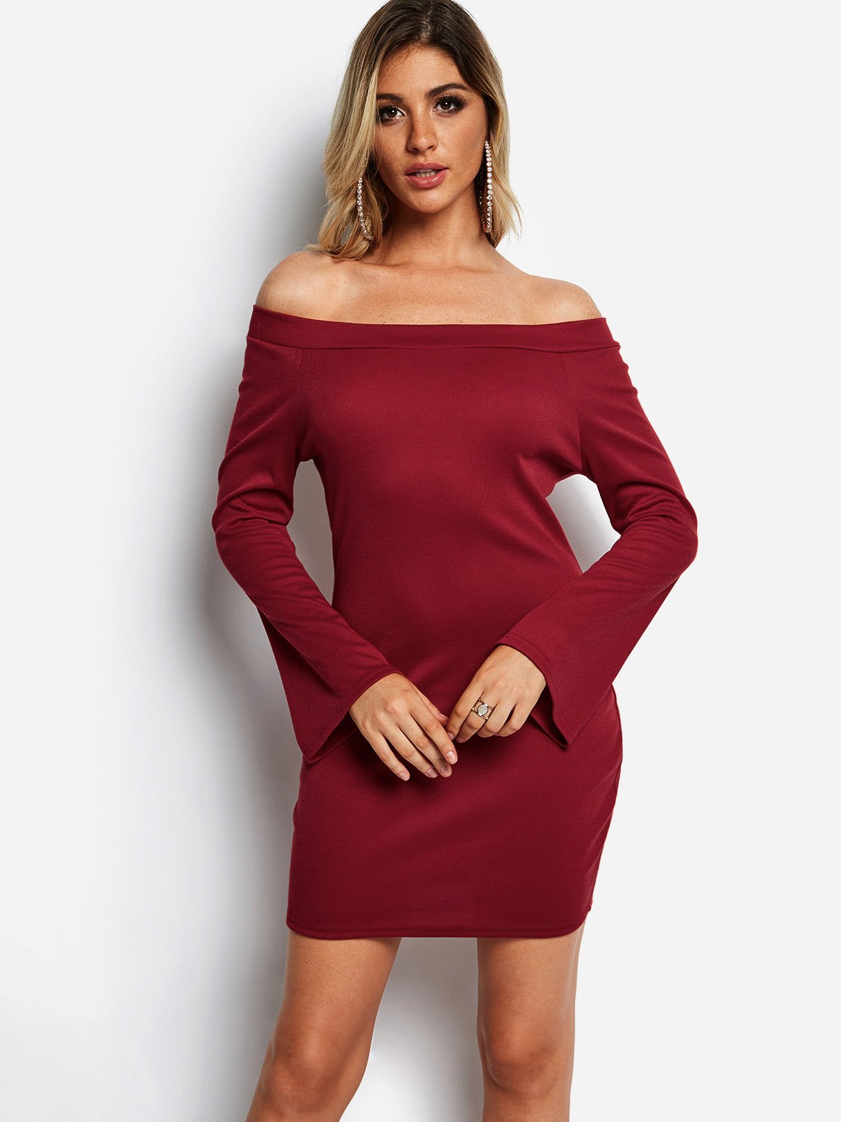 ODM Ladies Long Sleeve Mini Dresses