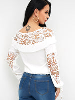 NEW FEELING Womens White Blouses