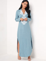 OEM ODM Womens 3/4 Sleeve Mini Dress