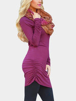 NEW FEELING Womens Purple Casual Dresses
