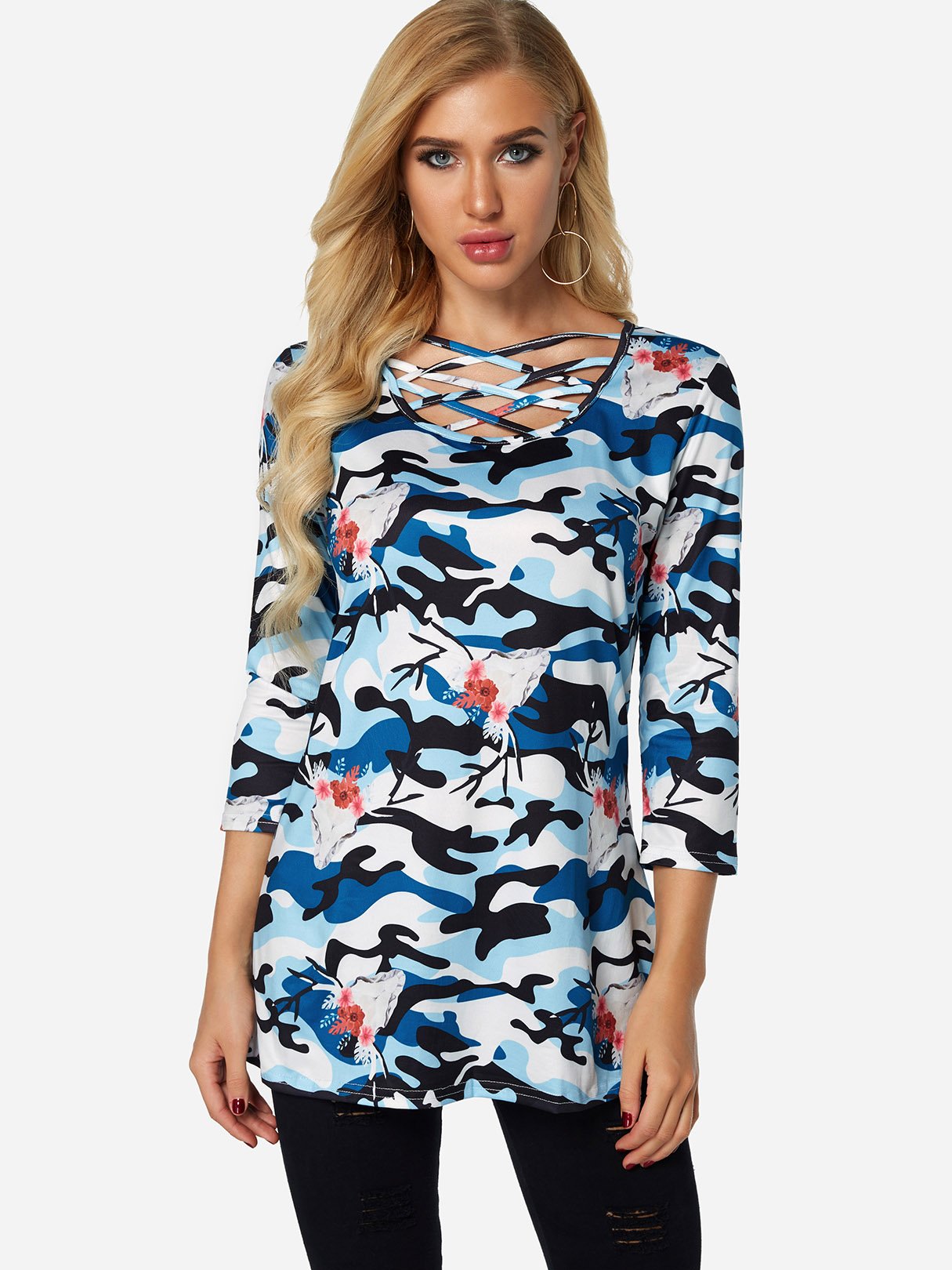 OEM ODM Womens 3/4 Sleeve T-Shirts