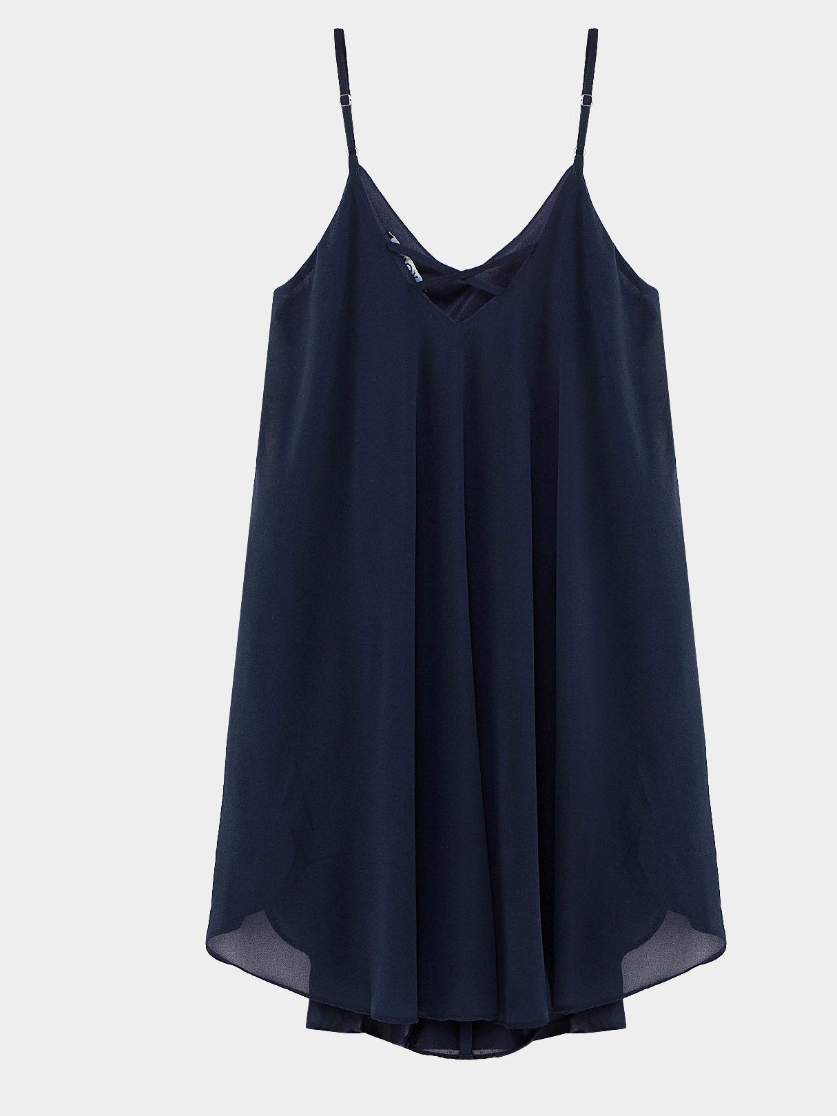 NEW FEELING Womens Navy Chiffon Dresses