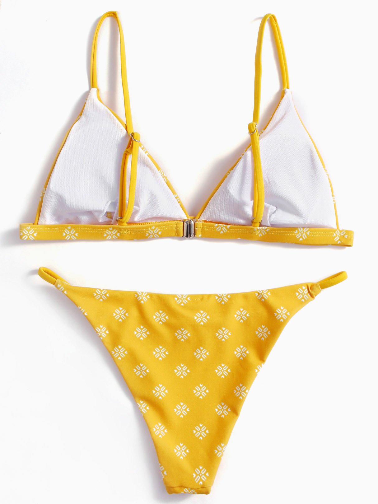 NEW FEELING Womens Yellow Bikinis