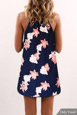 NEW FEELING Womens Navy Floral Dresses