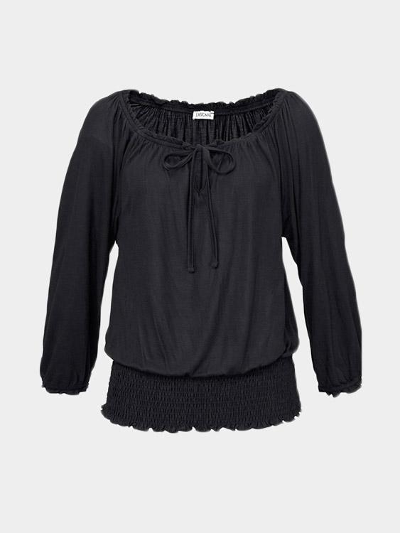 NEW FEELING Womens Black T-Shirts