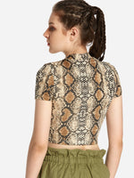 NEW FEELING Womens Khaki T-Shirts