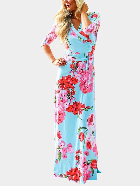 Custom Womens Navy Maxi Dresses