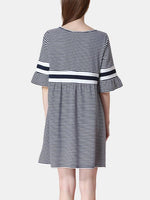 NEW FEELING Womens Striped Casual Dresses