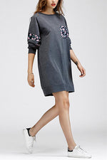 Custom Womens Floral Print Mini Dress