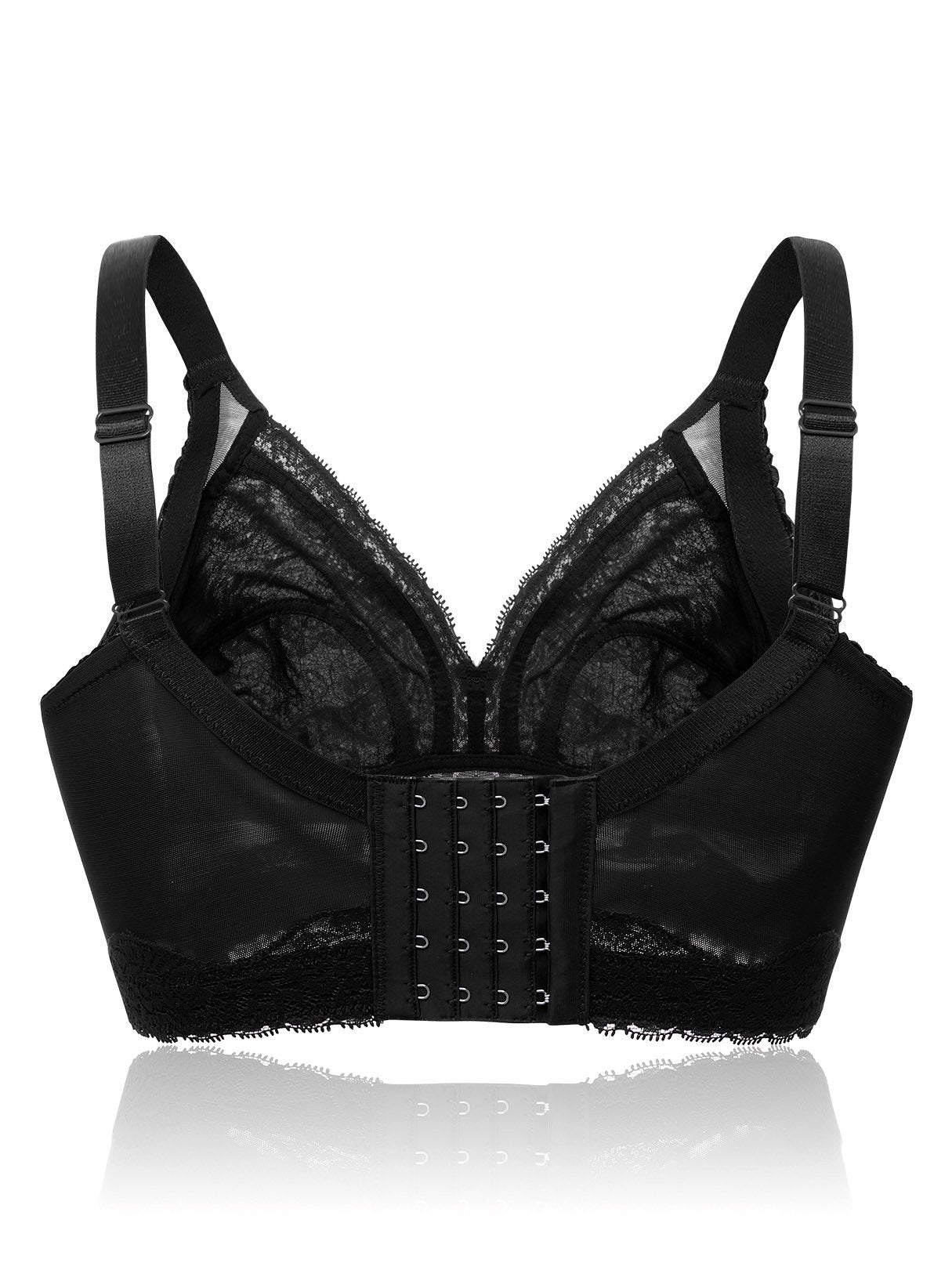 NEW FEELING Womens Black Plus Size Intimates