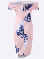 OEM Ladies Pink Floral Dresses