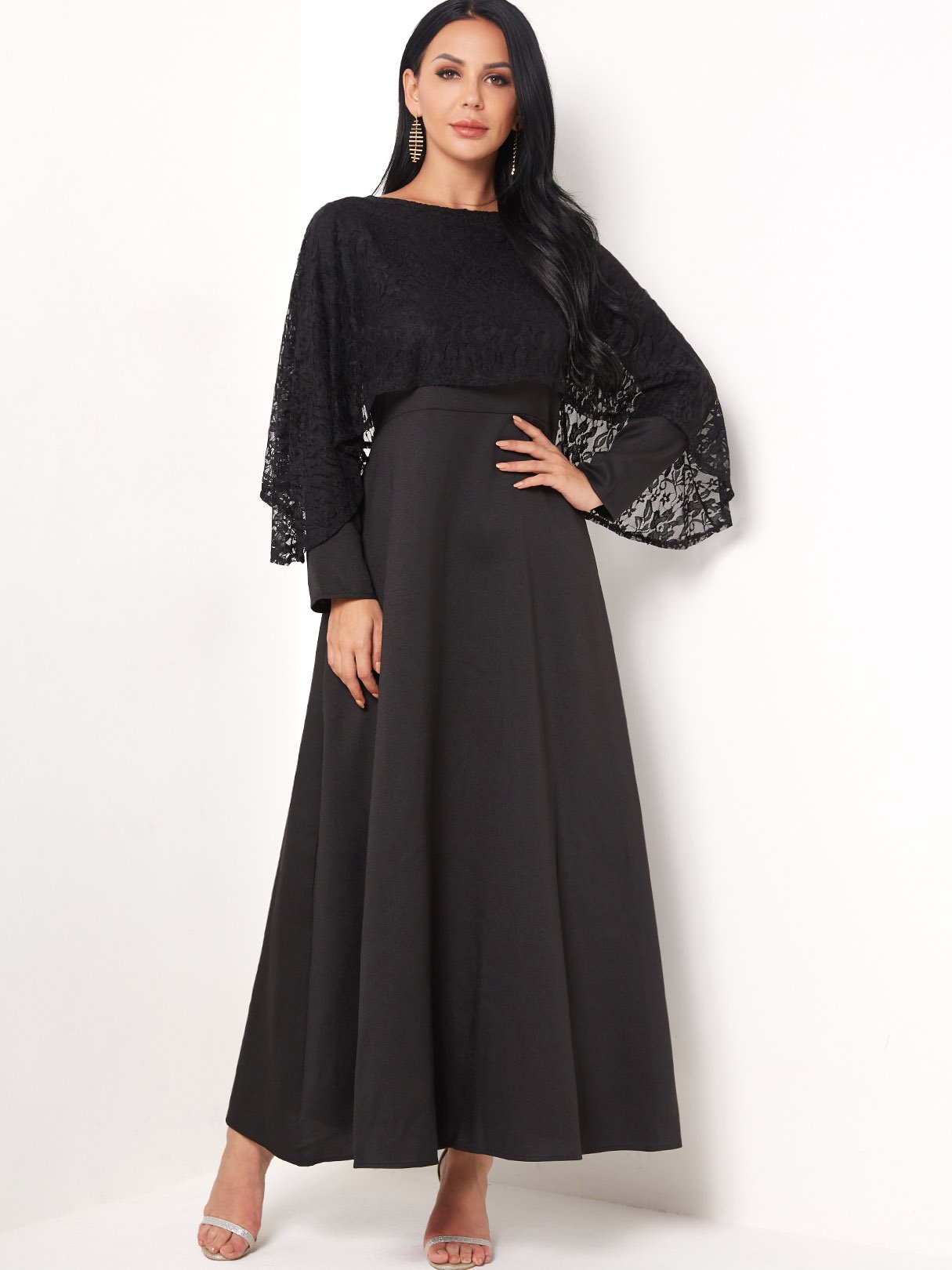 ODM Ladies Long Sleeve Maxi Dress