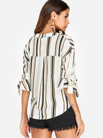 NEW FEELING Womens Striped T-Shirts
