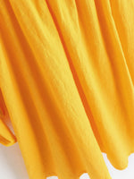 OEM Ladies Yellow Casual Dresses