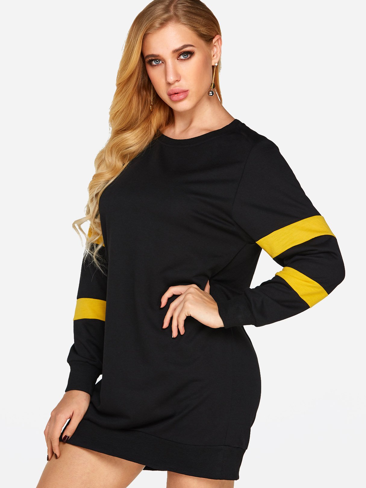 OEM Ladies Black Shirt Dresses