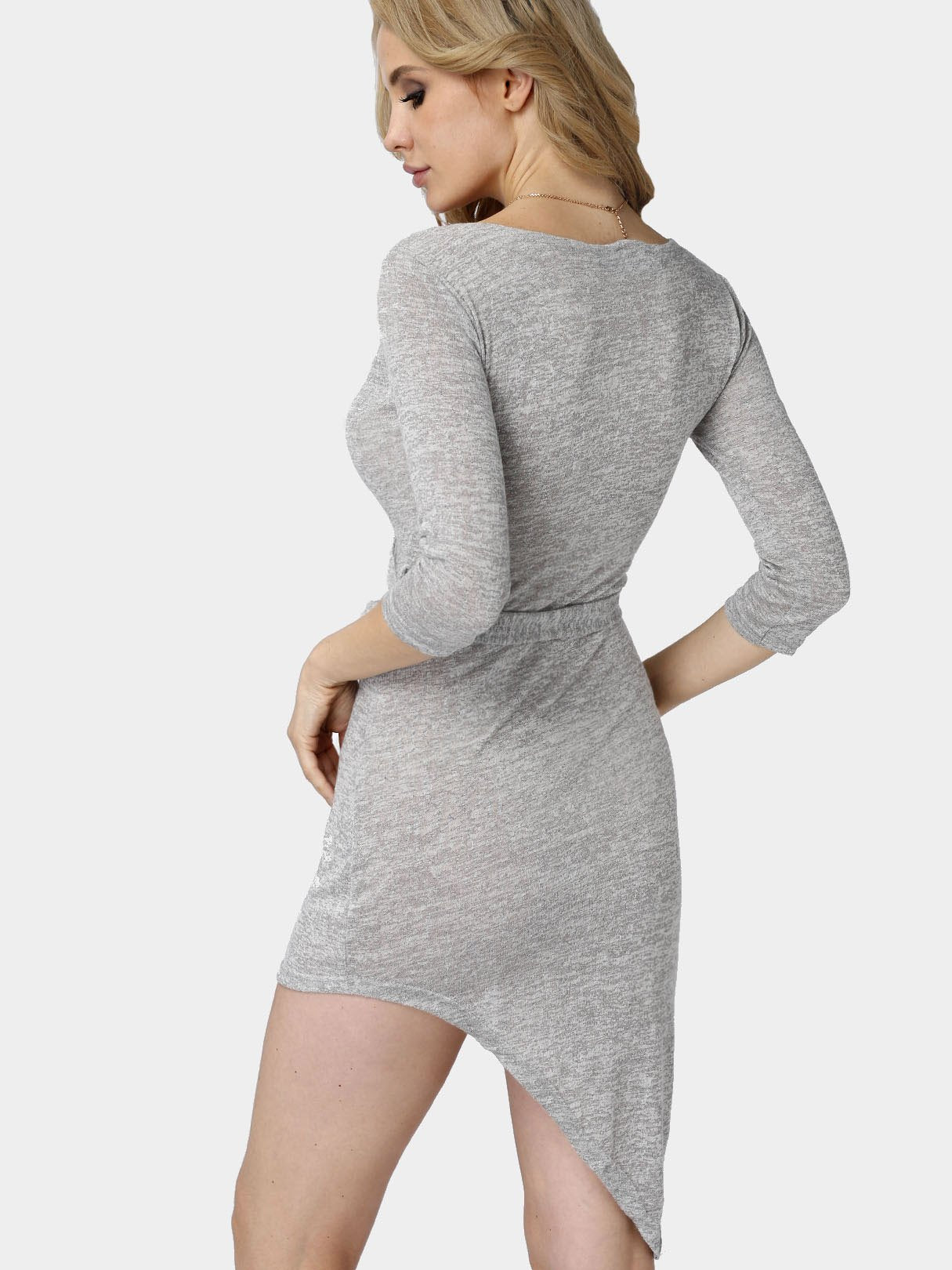 NEW FEELING Womens Grey Midi Dresses