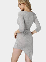 NEW FEELING Womens Grey Midi Dresses