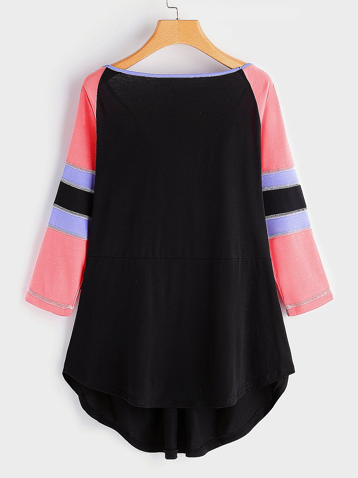 NEW FEELING Womens Color Block Plus Size Tops
