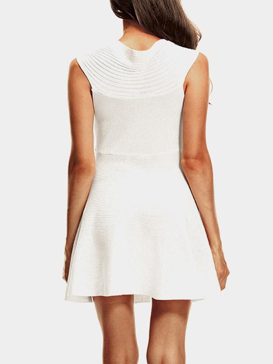 OEM Ladies White Mini Dresses