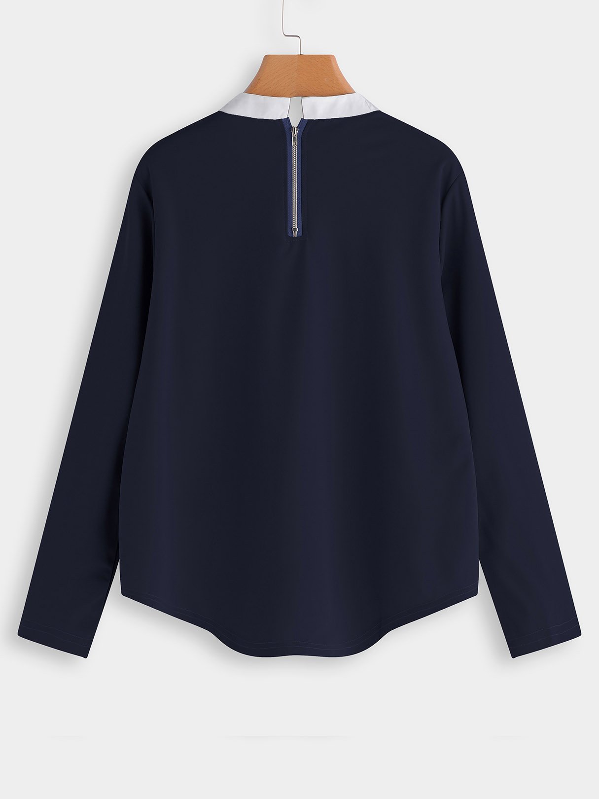 NEW FEELING Womens Navy Plus Size Tops