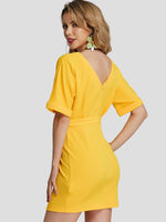 ODM Ladies Half Sleeve Casual Dress