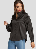 OEM Ladies Black Blouses
