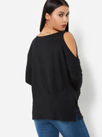 NEW FEELING Womens Black T-Shirts