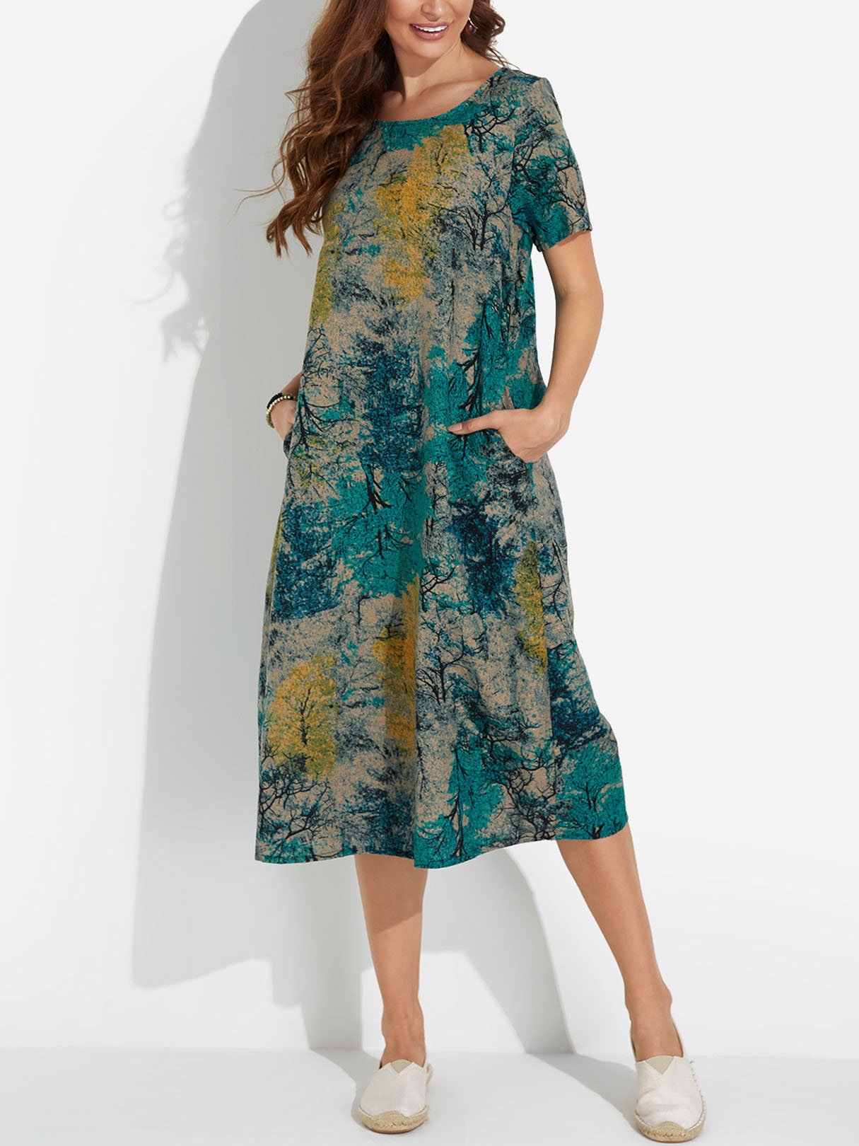 OEM ODM Coral Dress With Sleeves