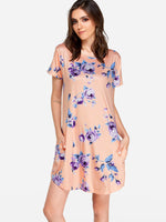 OEM ODM Ladies Coral Mini Dresses