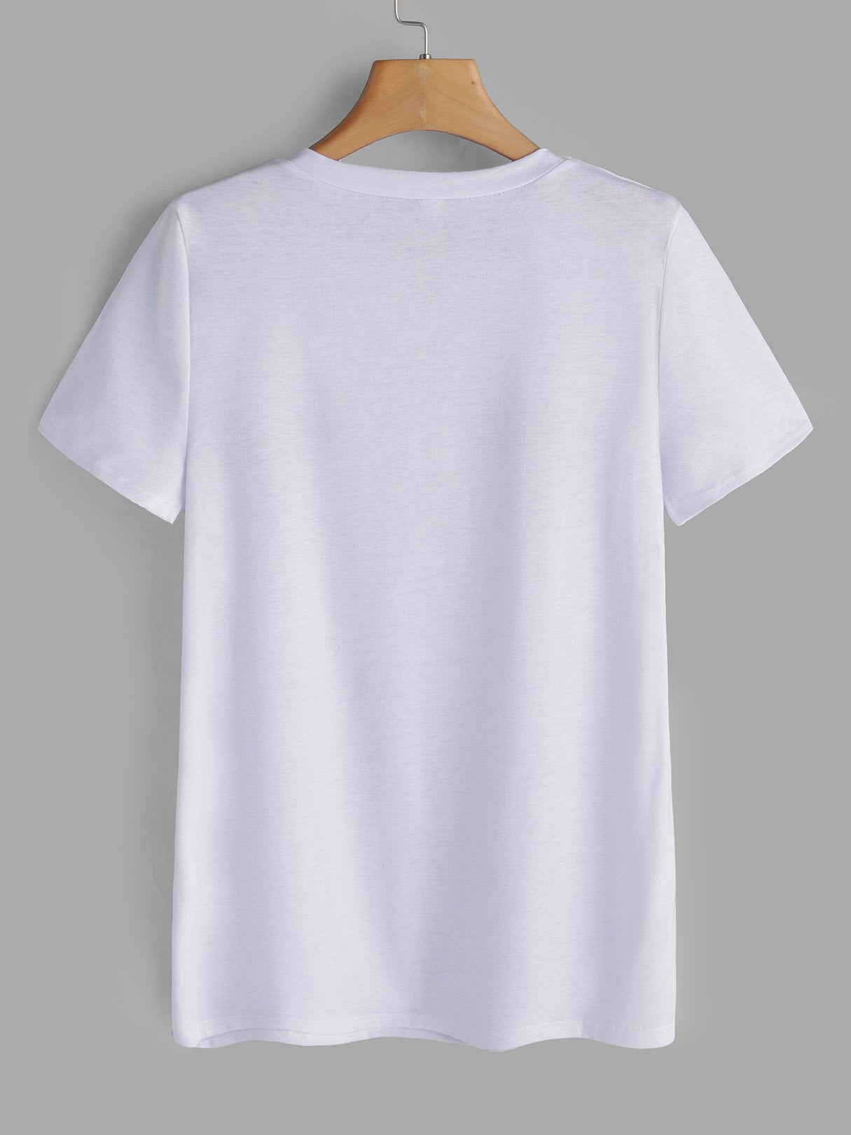 NEW FEELING Womens White T-Shirts