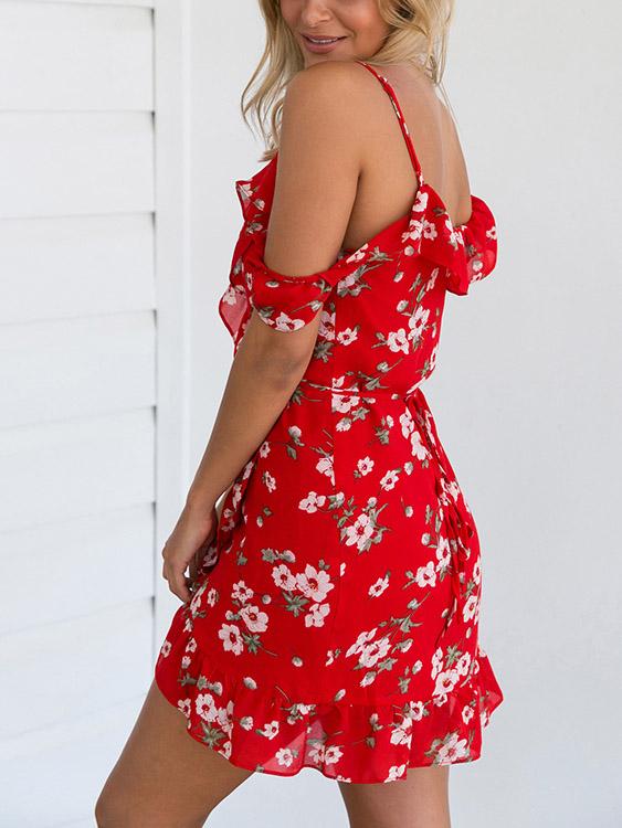 OEM Ladies Red Mini Dresses