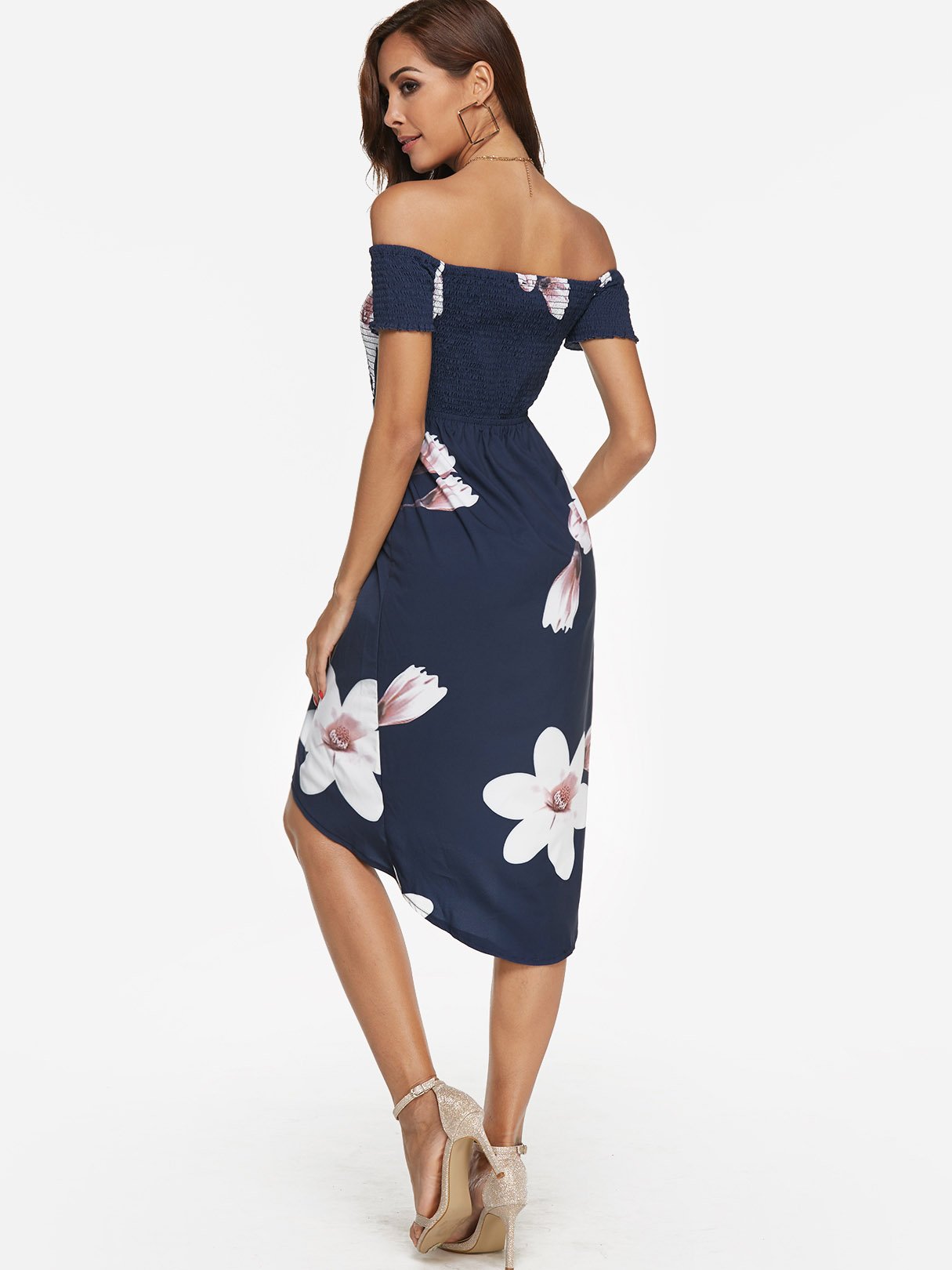 NEW FEELING Womens Black Floral Dresses