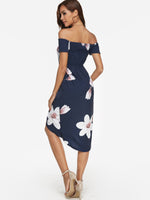 NEW FEELING Womens Black Floral Dresses