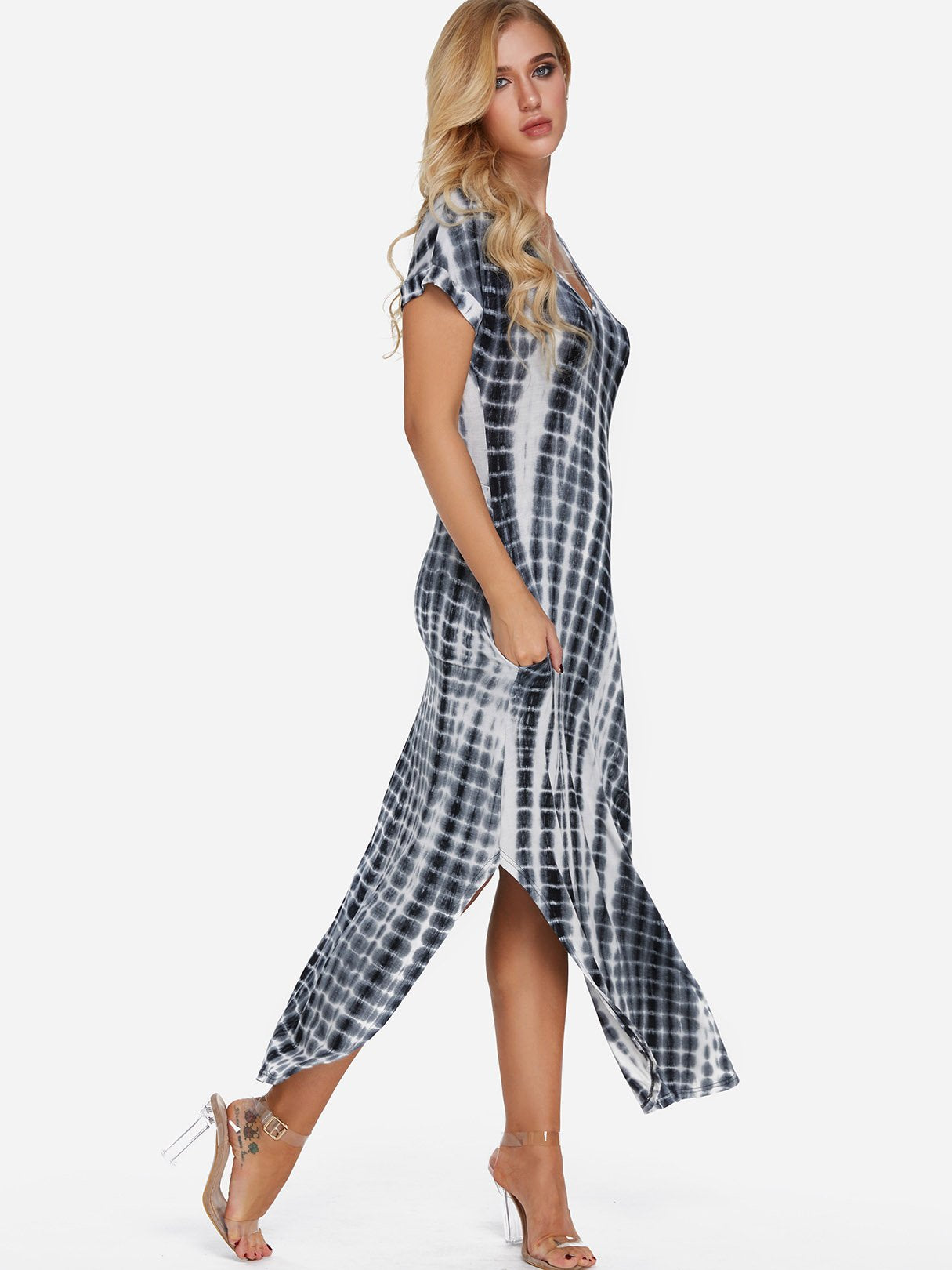 Custom Ladies V-Neck Dresses