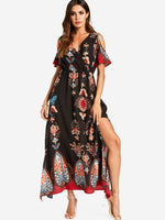 ODM Ladies Short Sleeve Maxi Dresses